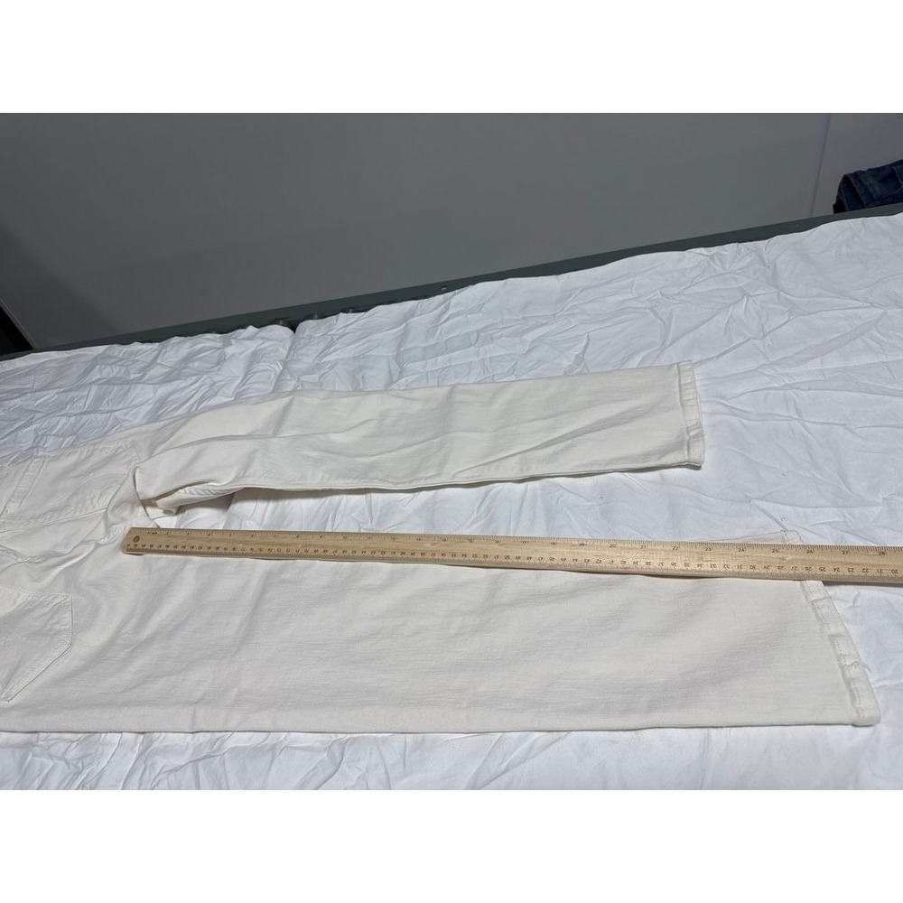 Mother The Tomcat Ankle Jeans Off-White Cream Puffs Size 25 - Picture 4 of 8